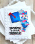 Handmade greeting card with mailbox on it and sending a little sparkle sentiment on it.