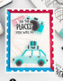 Handmade greeting card with car on it and oh the places you will go sentiment on it.