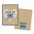 Graphic of handmade greeting card with Wyoming on it.