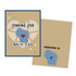 Graphic of handmade greeting card with Wisconsin on it.