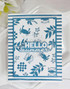 Handmade greeting card with summer beach themed items on it and hello summer sentiment on it.