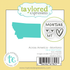 Graphic of Across America - Montana Die & Clear Stamp Combo which is used for papercrafting.