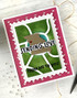 Handmade greeting card of Missouri and and sending love from me to you sentiment on it.