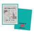 Graphic of handmade greeting card that is of Connecticut.