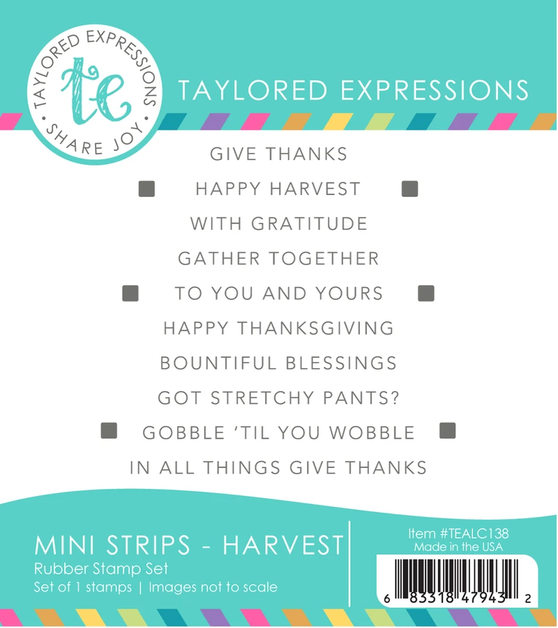 Mini Strips Stamp - Harvest