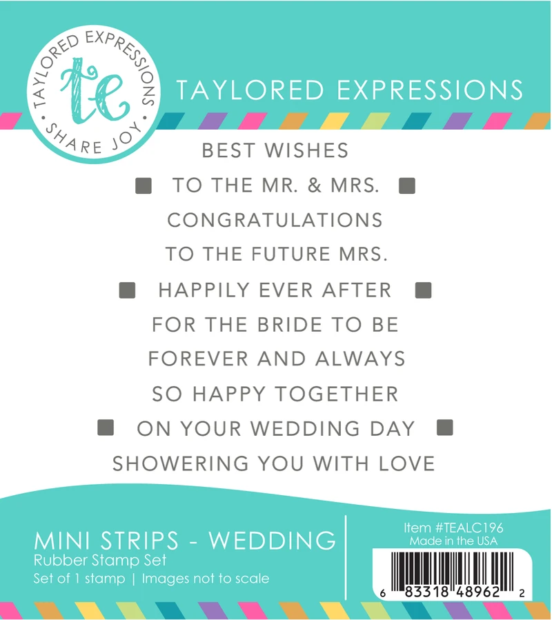 Mini Strips Stamp - Wedding