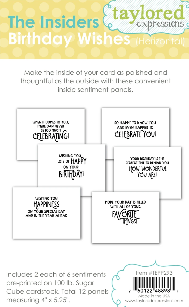 The Insiders - Birthday Wishes Horizontal