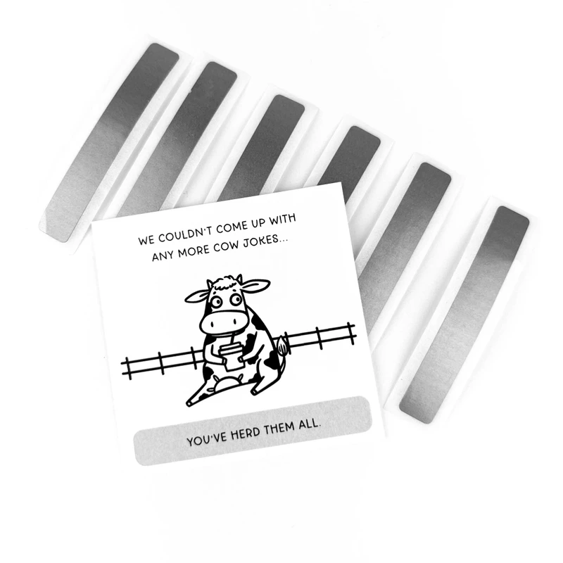 Scratch Off Stickers - 2 1/2 x 3/8 in.