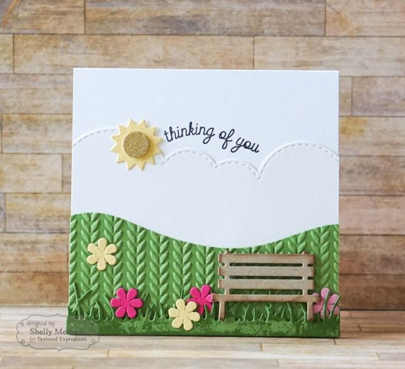 Sunny Studio Cable Knit Embossing Folder SSMB 102