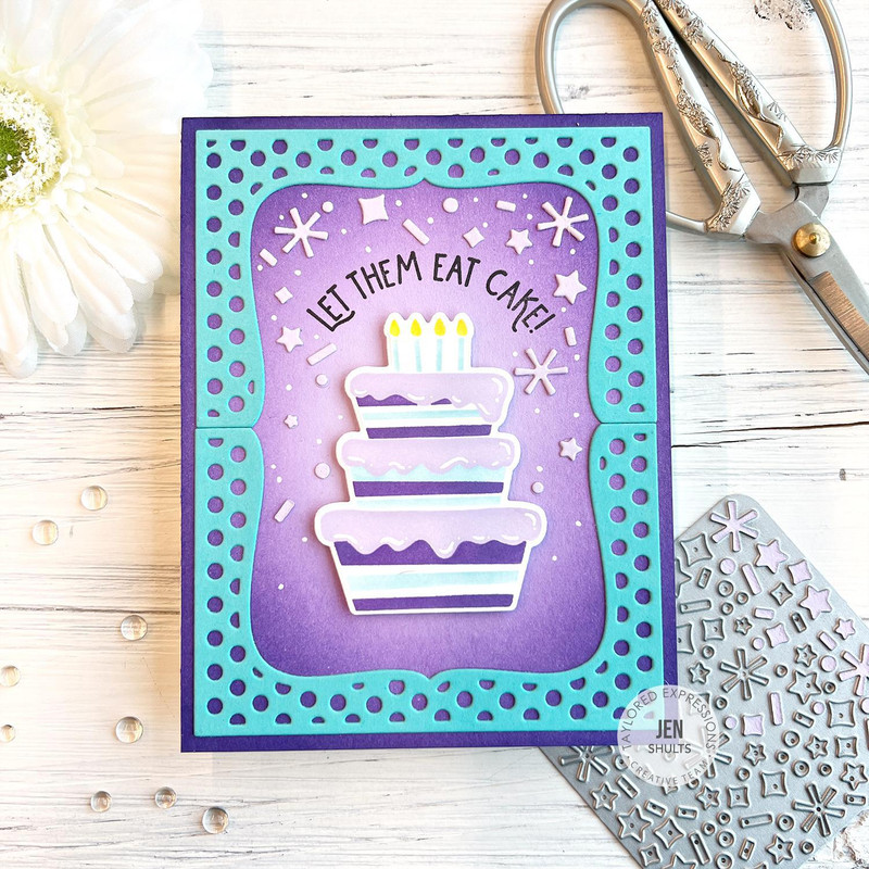 CrafTreat Layered 3 Tier Cake Stencil for Painting and Crafting