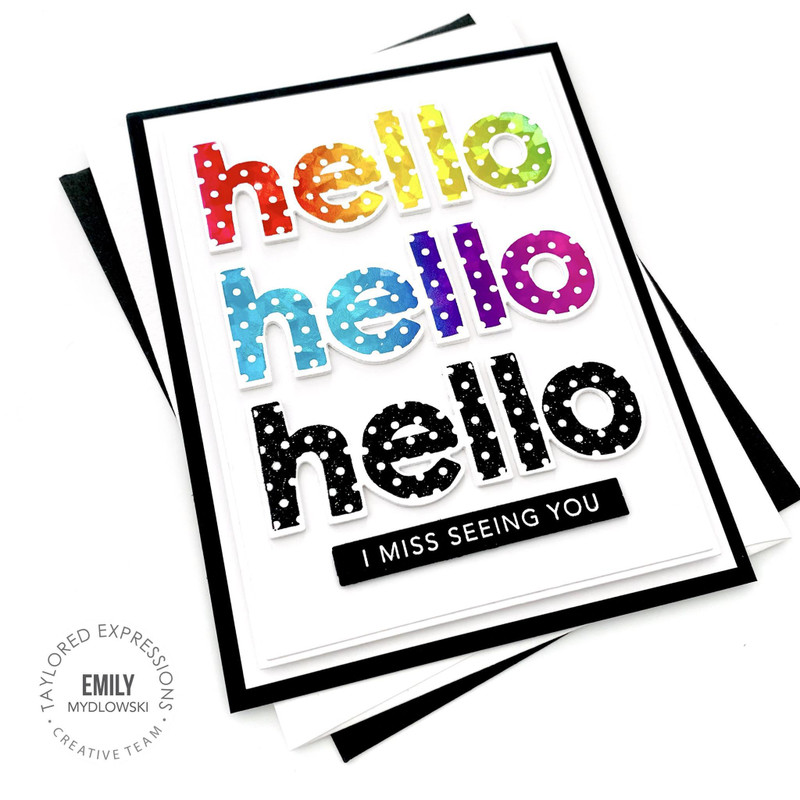 Big Hello Deco Foil Adhesive Transfers