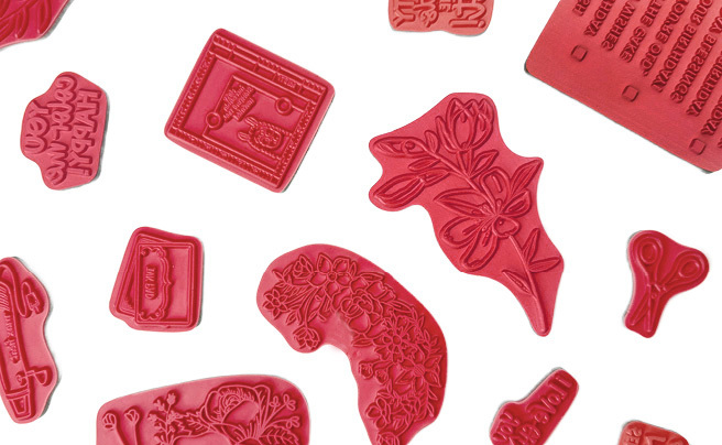 Red Rubber Stamps