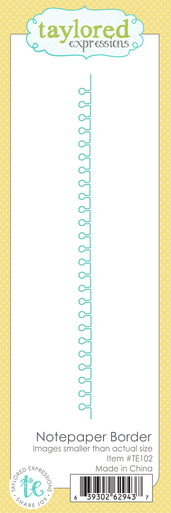 Notepaper Border Die