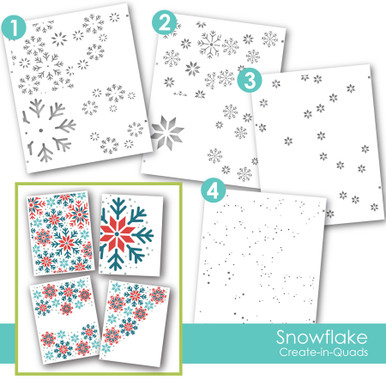 Create-in-Quads - Snowflake Layering Stencil