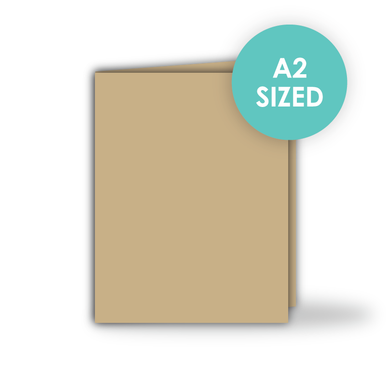 Heavyweight A2 Card Bases Toffee (Side Fold)