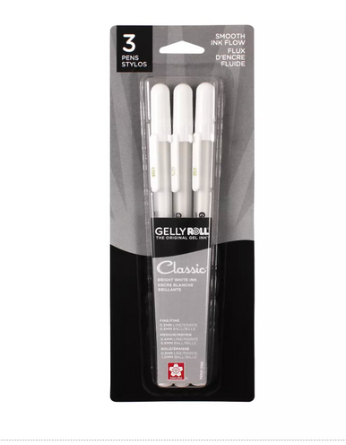 Sakura Gelly Roll Basics Pen, Ink/Plastic, White