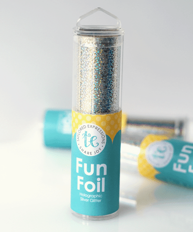 Holographic Silver Glitter Fun Foil