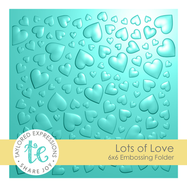 Lots of Love 3D Embossing Folder