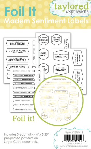 Foil It - Modern Sentiment Labels