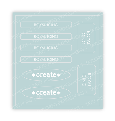 Love to Label Sticker Sheet - Royal Icing