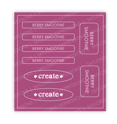Love to Label Sticker Sheet - Berry Smoothie