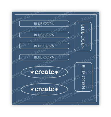 Love to Label Sticker Sheet - Blue Corn