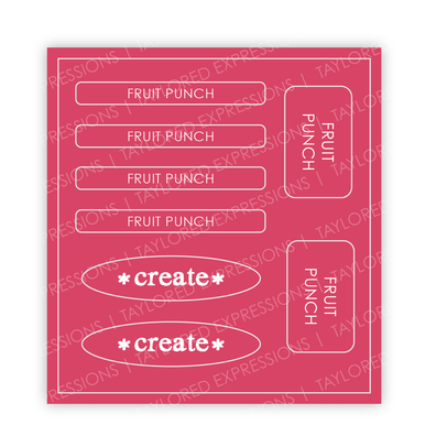 Love to Label Sticker Sheet - Fruit Punch