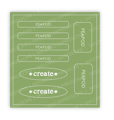 Love to Label Sticker Sheet - Peapod
