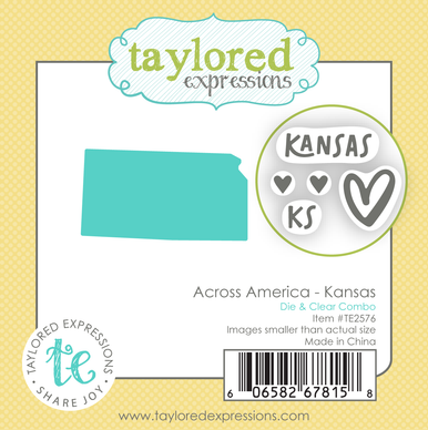 Across America - Kansas Die & Clear Stamp Combo