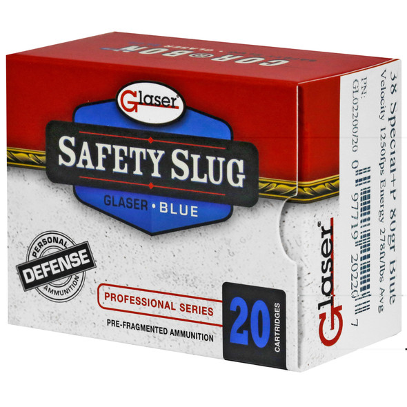 Glaser Blue 38spl+p 80gr 20/500
