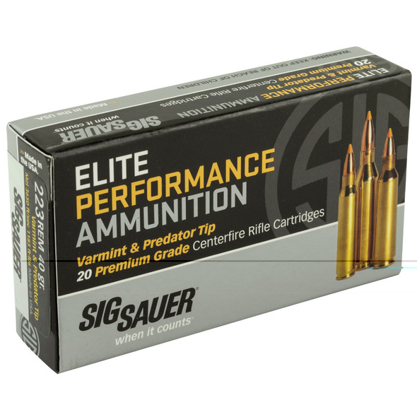 Sig Ammo 223rem 40gr V&p 20/200