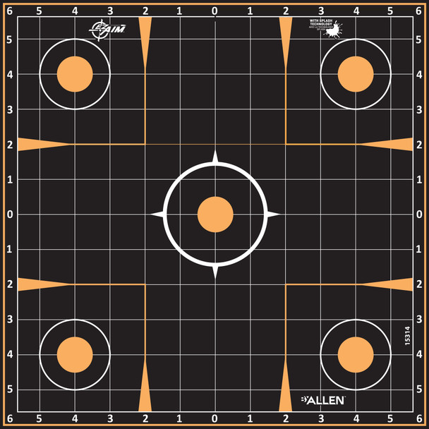 Allen Ez Aim 12"x12" Sight-in 5pk