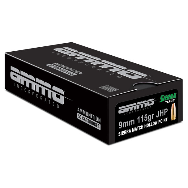 Ammo Inc Match 9mm 115gr Jhp 50 Rounds