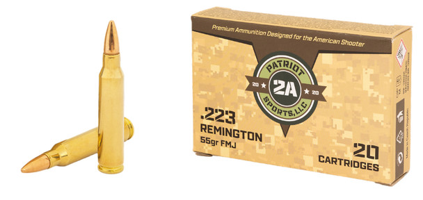Patriot Sports .223 Remington 55gr FMJ 1,000 Rounds