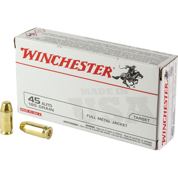 Winchester Usa Trgt 45auto 185gr Fmj 50 Rounds