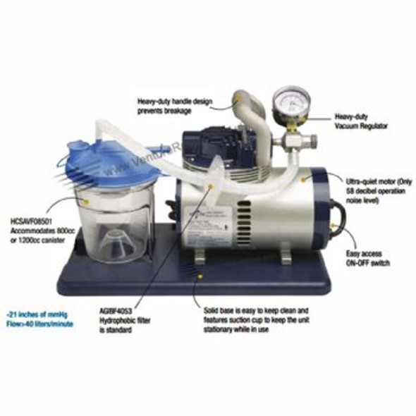 Medline Vac-Assist portable Aspirator Suction Machine (#HCS7000)