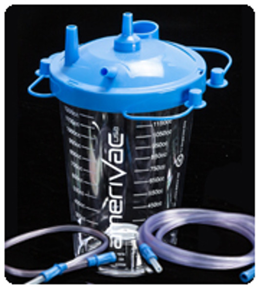 Suction Disposable 1200cc Canister w/Tubing Kit (3/16" x 6 -3/16" x 18")