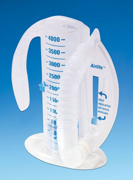 AirLife Volumetric Incentive Spirometer, with 1-way valve (12/cs) - 001902A