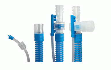 Ventec One-Circuit, Adult, Active, Oxygen, + Cuff, Blue, 10/Pk