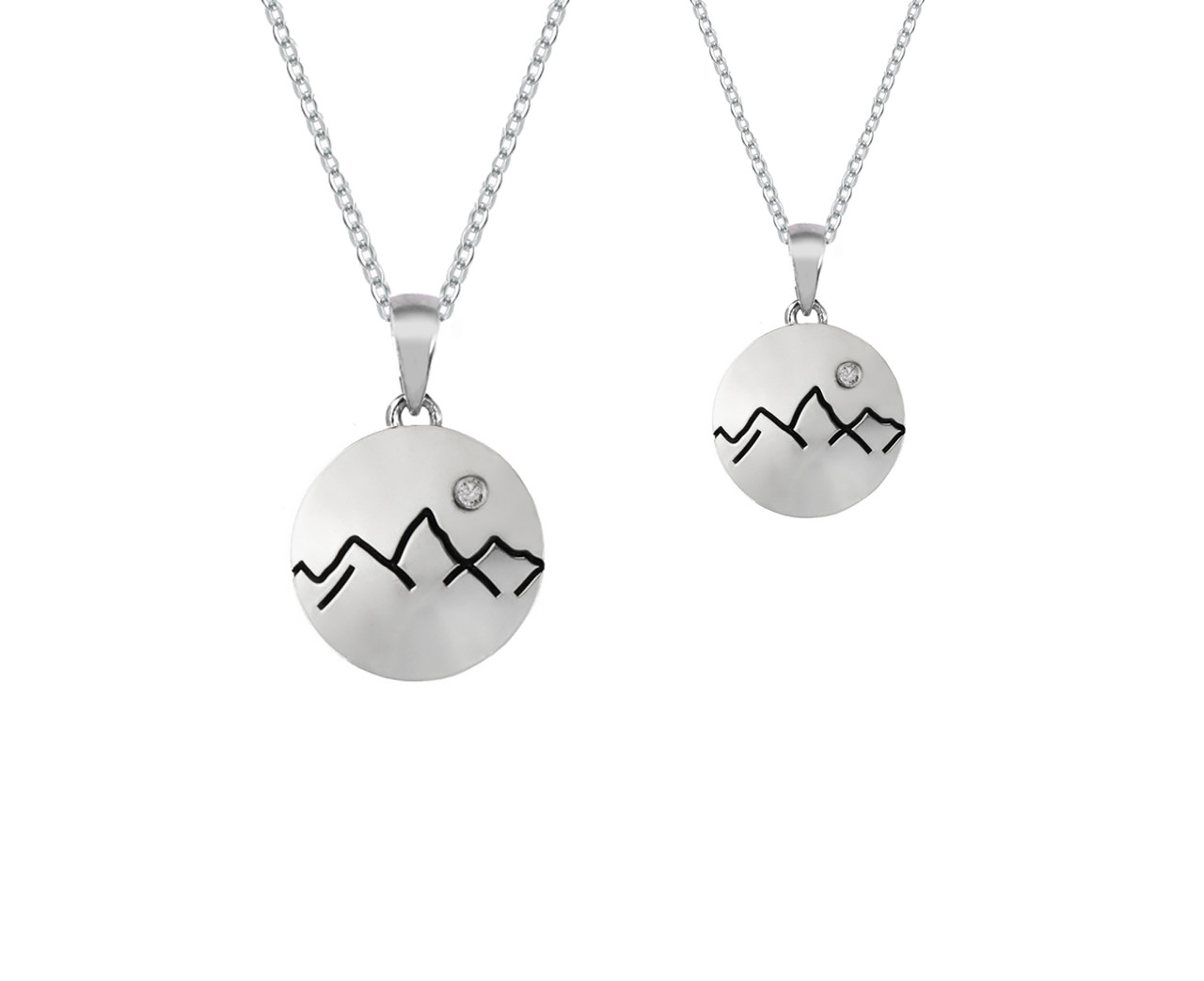 Buy Mountain Necklace, Sterling Silver Mountain Pendant, Mountain Range  Pendant, Mountain Climbing Charm, Adventure Conquer Jewelry Online in India  - Etsy