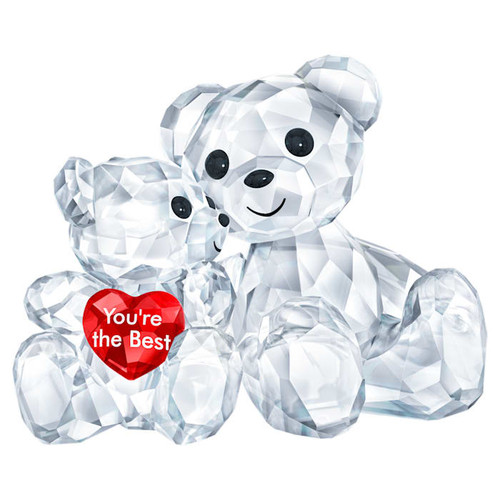 Clear and Red Kris Bear You're the BEst Duo/2-piece set Swarovksi Crystal Society Collectible from A Touch of Class in Jackson Hole, Wyoming