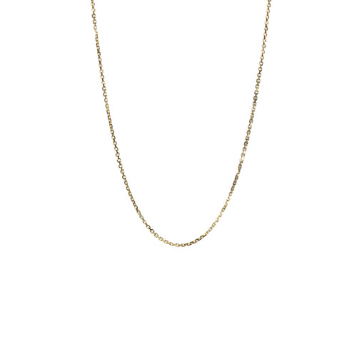 This handmade adjustable Link Dangle Necklace in 14k yellow gold is from the Fine Jewelry Mewar Collection.