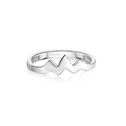 This handmade sterling silver ring featuring the Grand Teton Mountain Range is from the locally made Teton Jewelry Collection. Exclusively made for and sold at A Touch of Class.