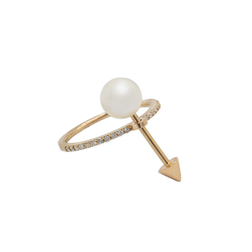 18K RG W/ Pearl Ring