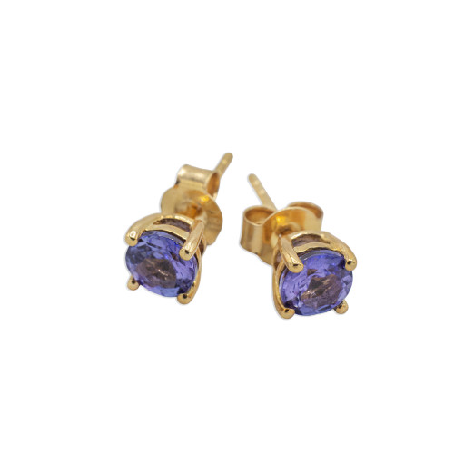 18K YG Tanzanite Earrings 18K YG Tanzanite Earrings