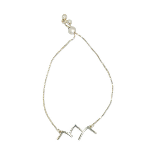 Mountain Line Bracelet W/ Adjustable Chain Mountain Line Bracelet W/ Adjustable Chain