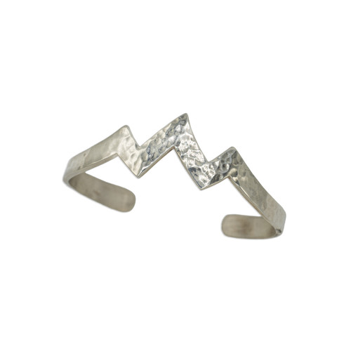 Teton Cuff Hammered Silver Large Teton Cuff Hammered Silver Large