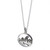 Teton Mountain Pendant Silver + Crystal