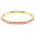 Matrix bangle Baguette cut, Octagon shape, Pink, Gold-tone plated
