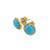 18K YG Turquoise Earrings 18K YG Turquoise Earrings